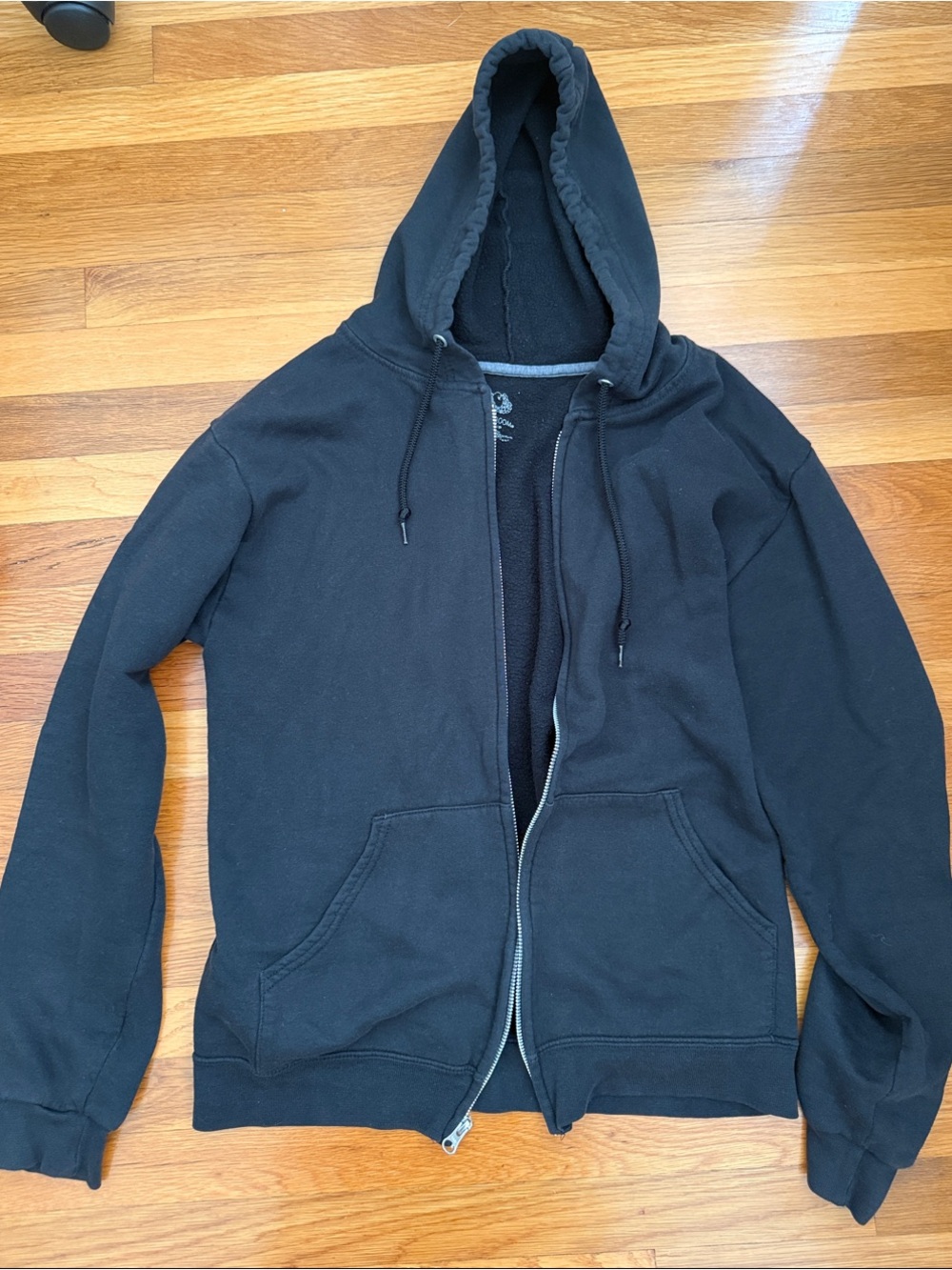 Black Zip Hoodie Sweater